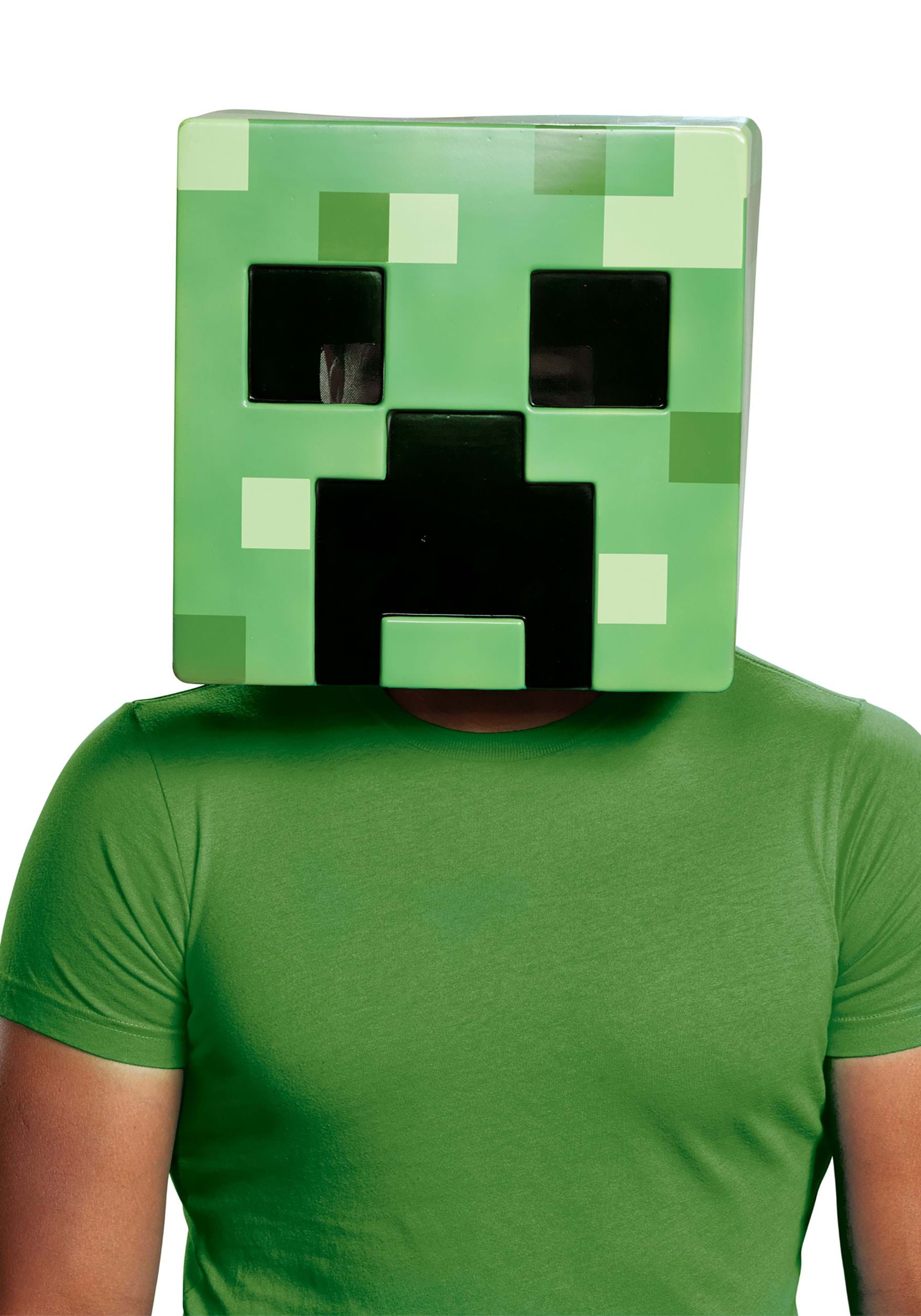 Photos - Fancy Dress Disguise Adult Minecraft Creeper Mask Green DI67945
