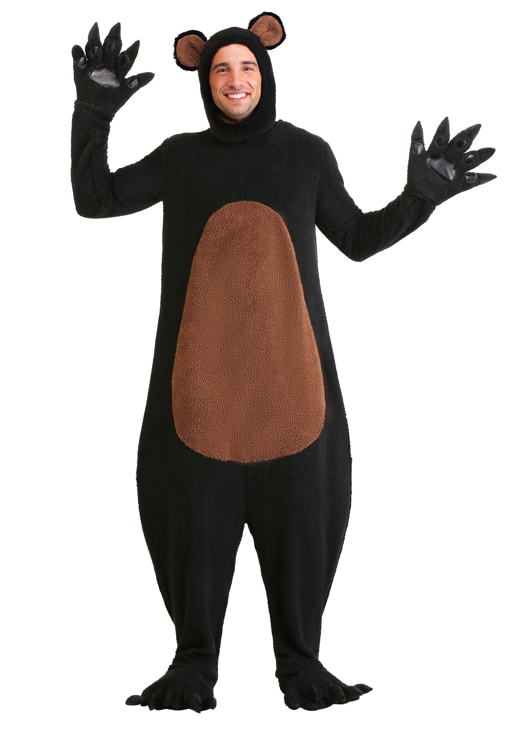 Plus Size Grinning Grizzly Fancy Dress Costume For Adults