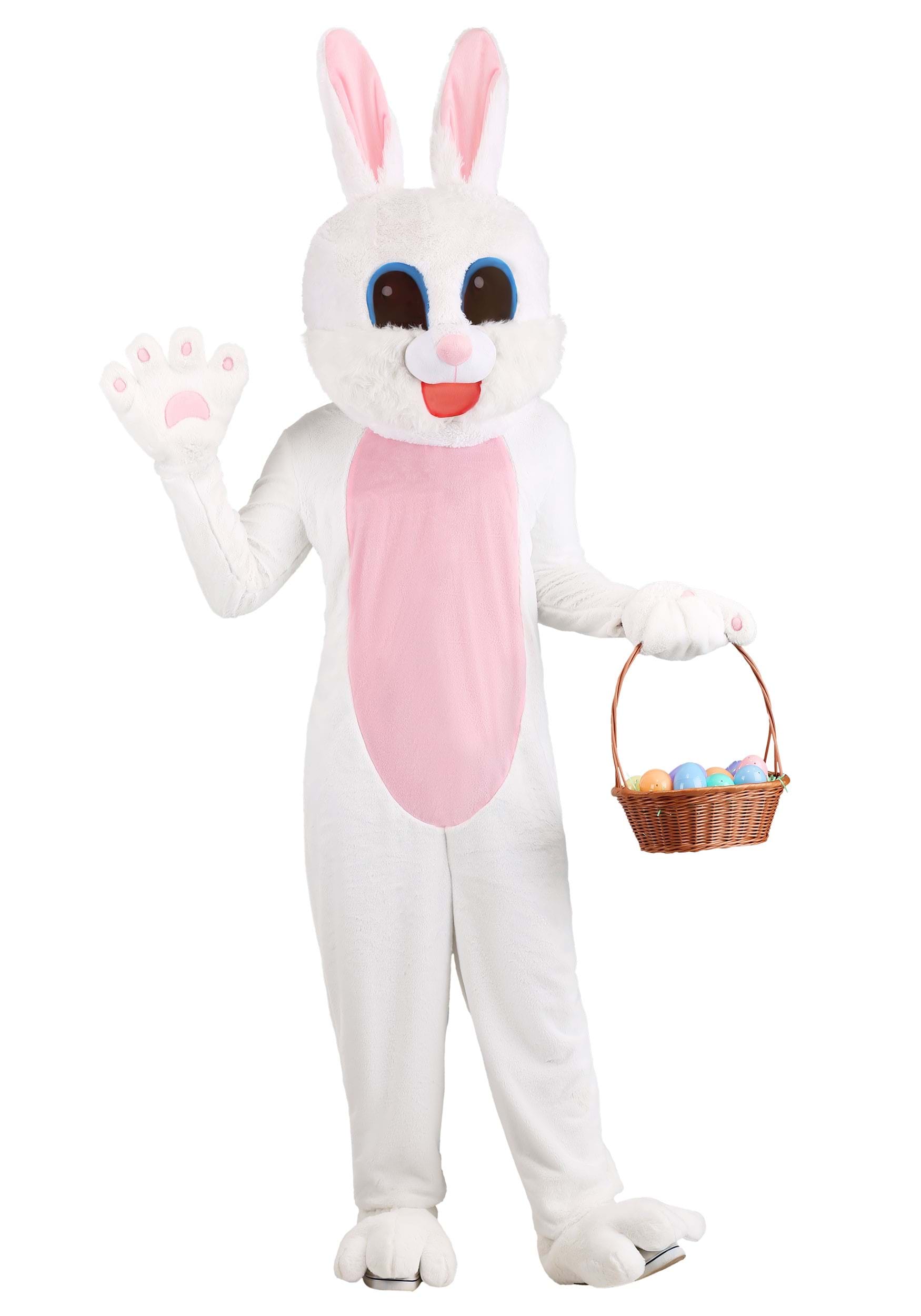 Mascot Easter Bunny Fancy Dress Costume For Adults