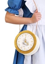 Women's White Rabbit Clock Purse