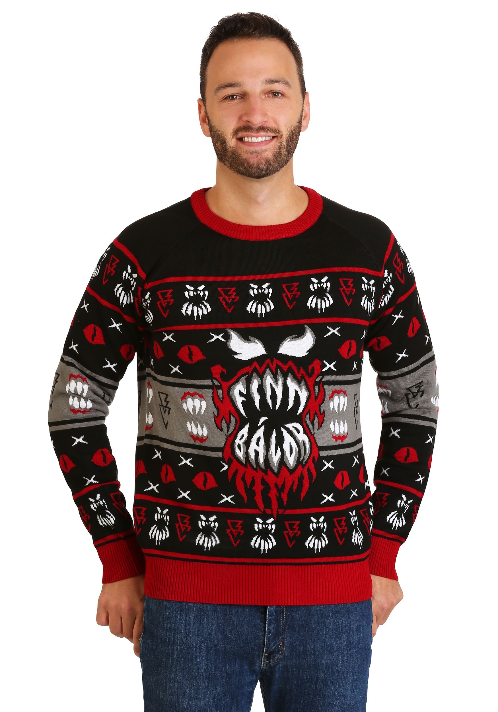 WWE Finn Bálor Adult Ugly Christmas Sweater