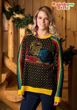 Women's Hi-Lo Rainbow Brite Ugly Christmas Sweater