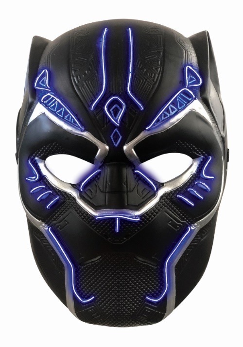 Child Light Up Black Panther Mask