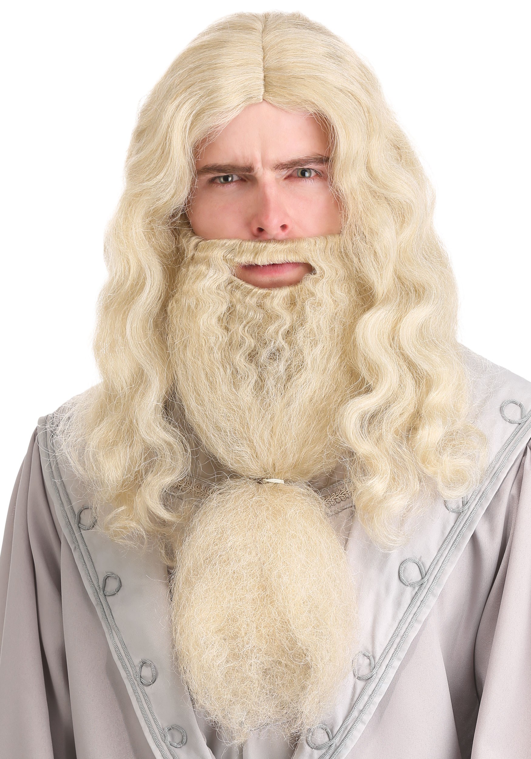 Headmaster Wizard Wig and Beard For Adults