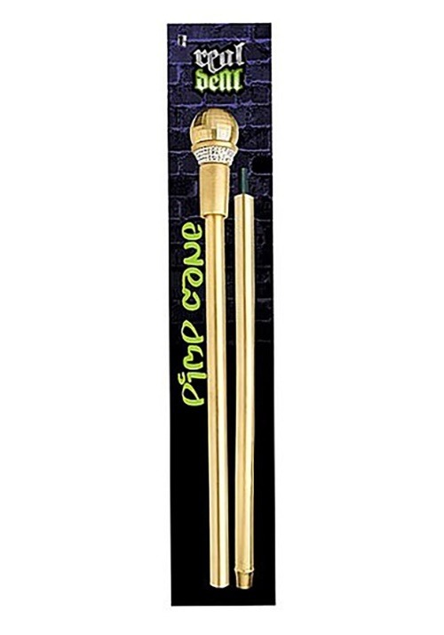 Gold Money Pimp Cane For Adults