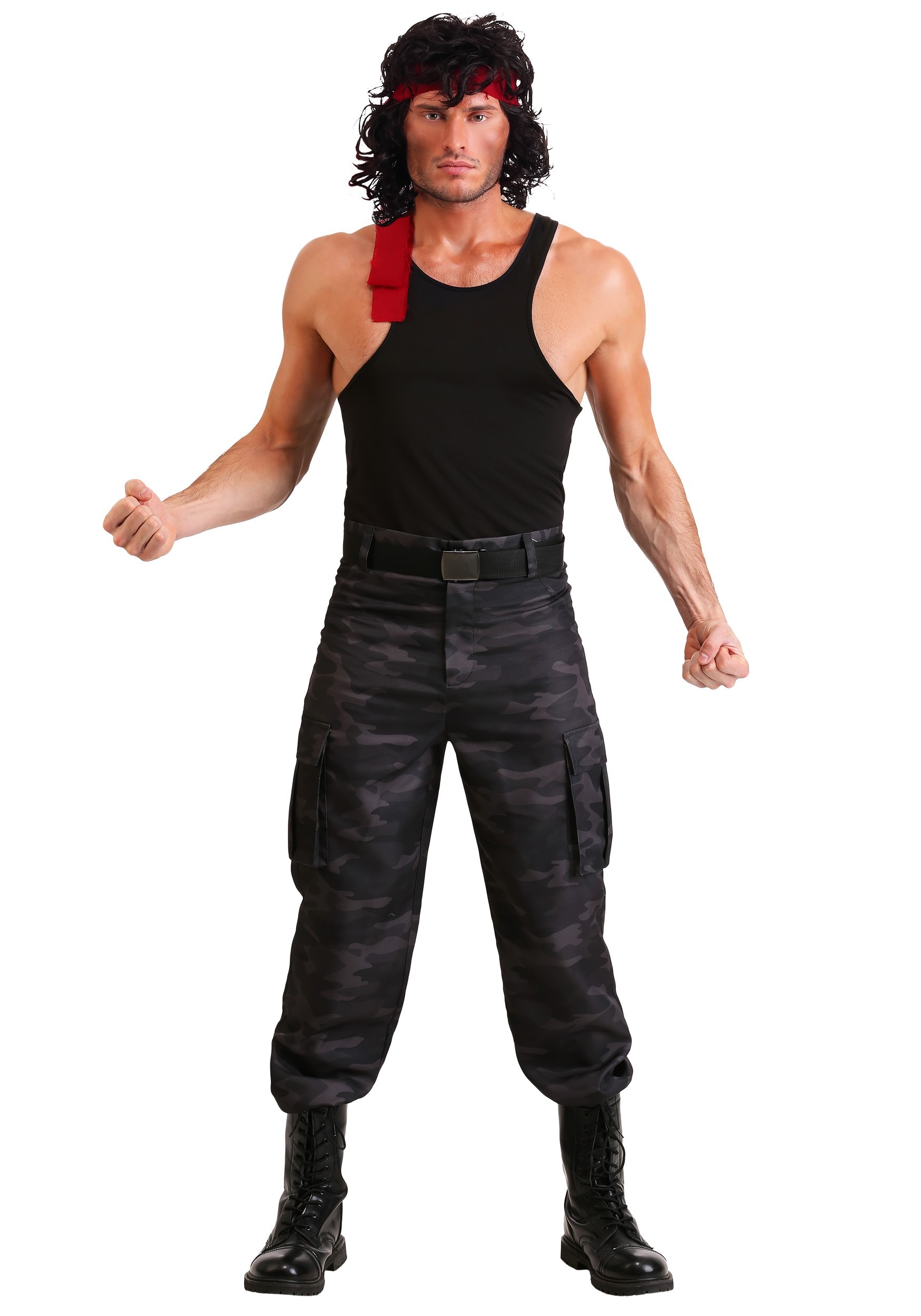 Men's John Rambo Fancy Dress Costume