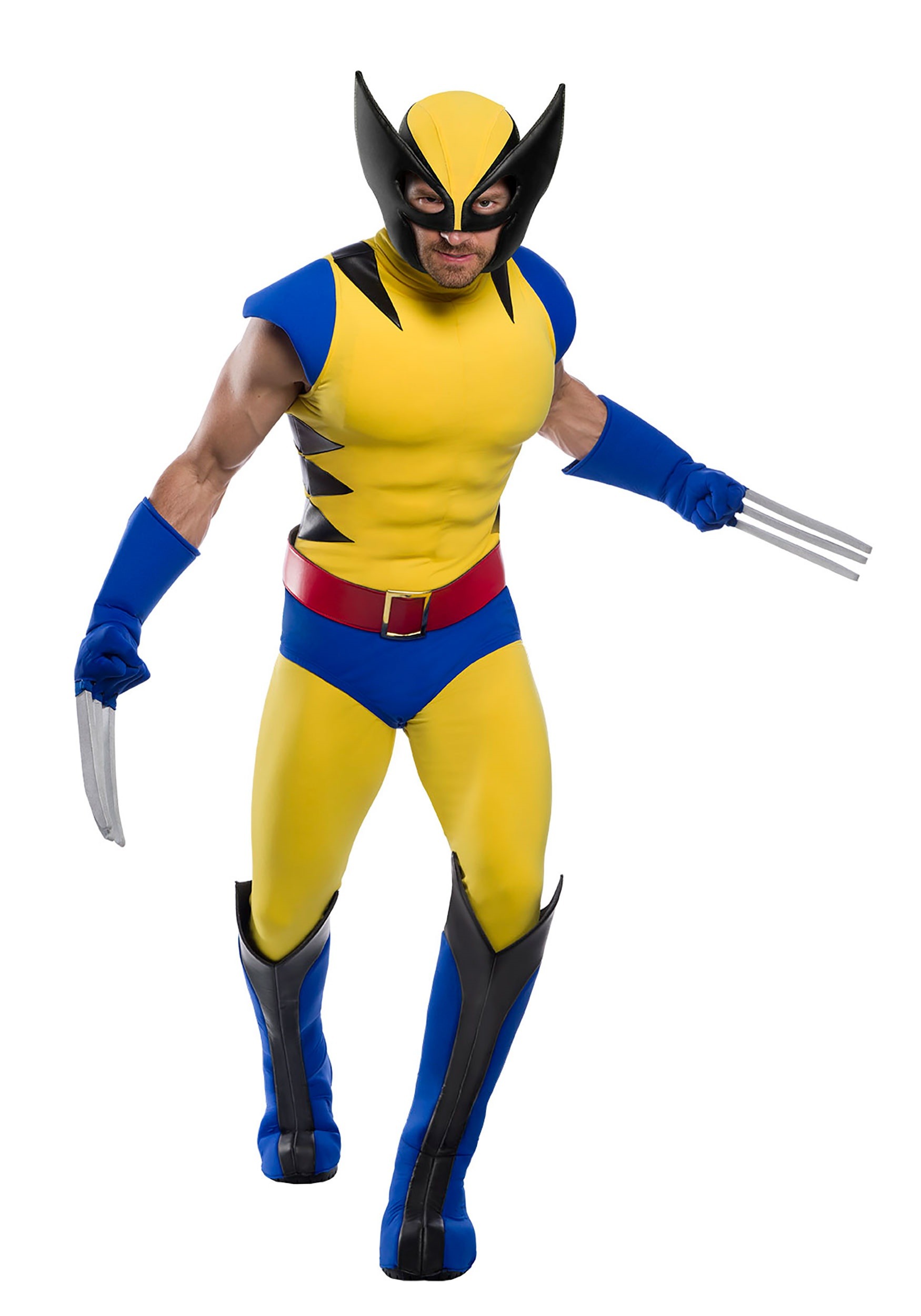 Premium Marvel Adult Wolverine Fancy Dress Costume , Wolverine Marvel Fancy Dress Costume