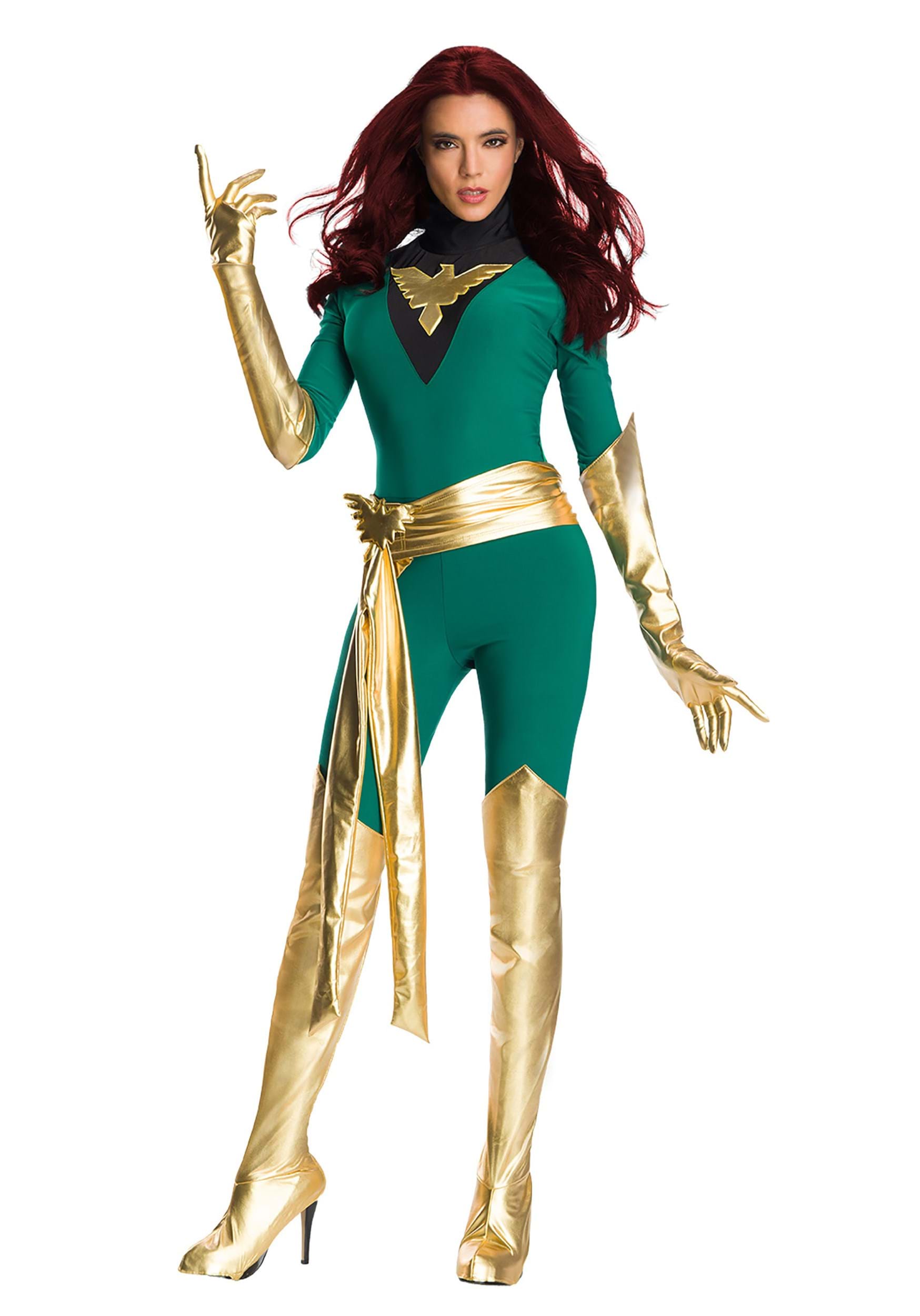 Premium Women's Marvel Jean Grey Phoenix Fancy Dress Costume