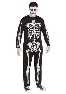 Men's Skeleton Jumpsuit Costume