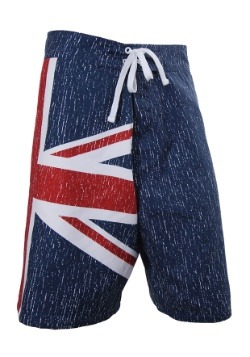 Mens UK Union Jack Flag Swim Board Shorts