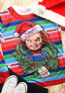 Chucky Long Sleeve Ugly Christmas Tee