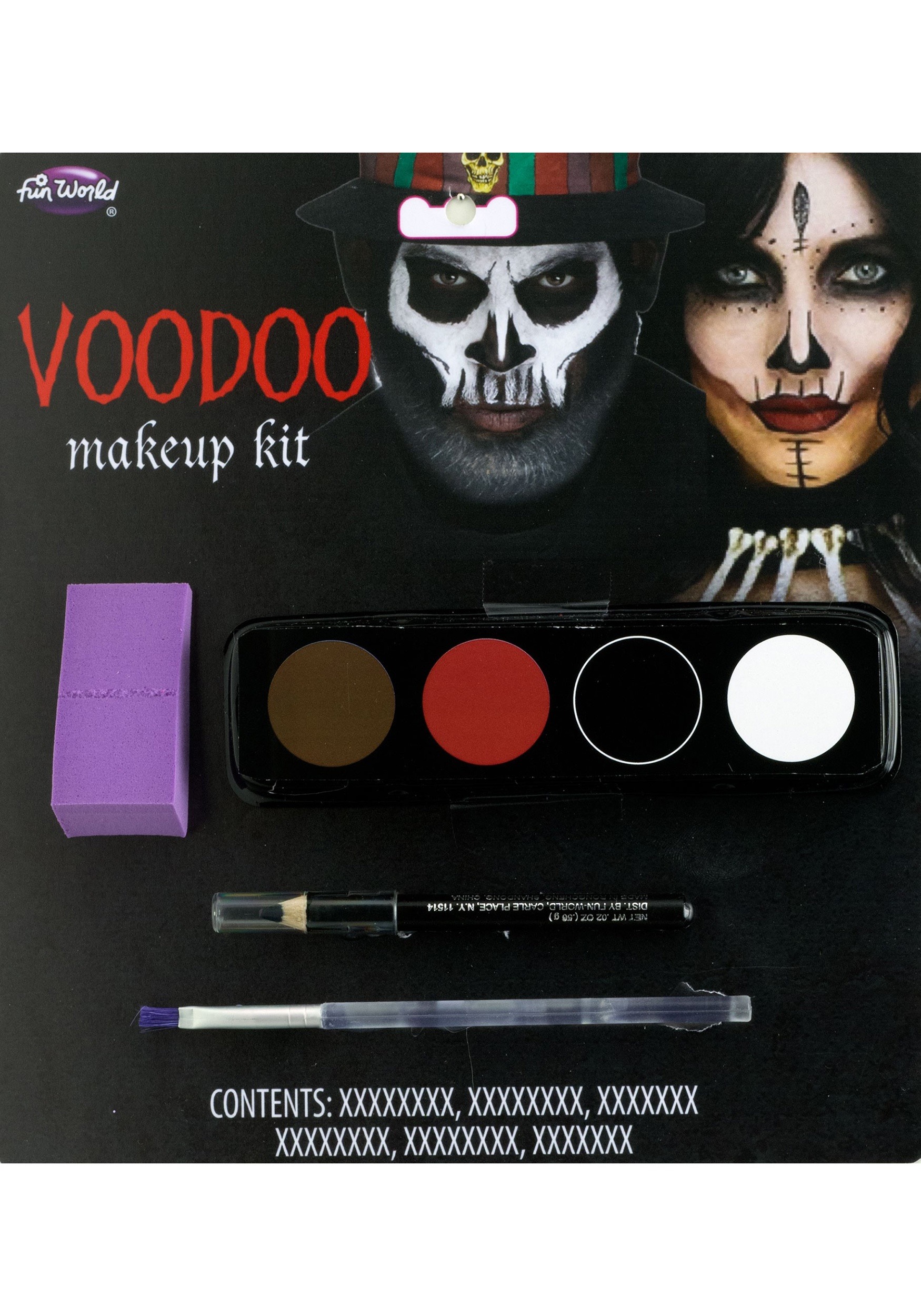 Glow in the Dark Glitter Skeleton Makeup Kit