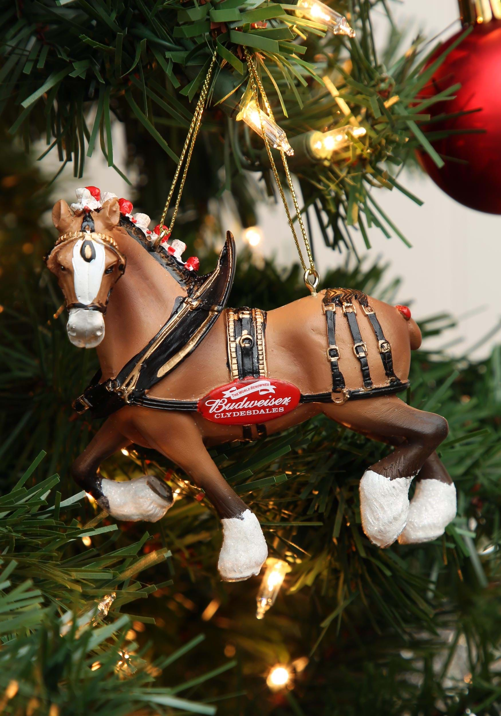 Clydesdale Horse Budweiser Molded Ornament