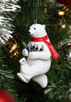 4.25" Coca-Cola Bear w/ Cub Molded Ornament-update