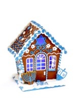 7 Claydough LED Hanukkah Gingerbread House