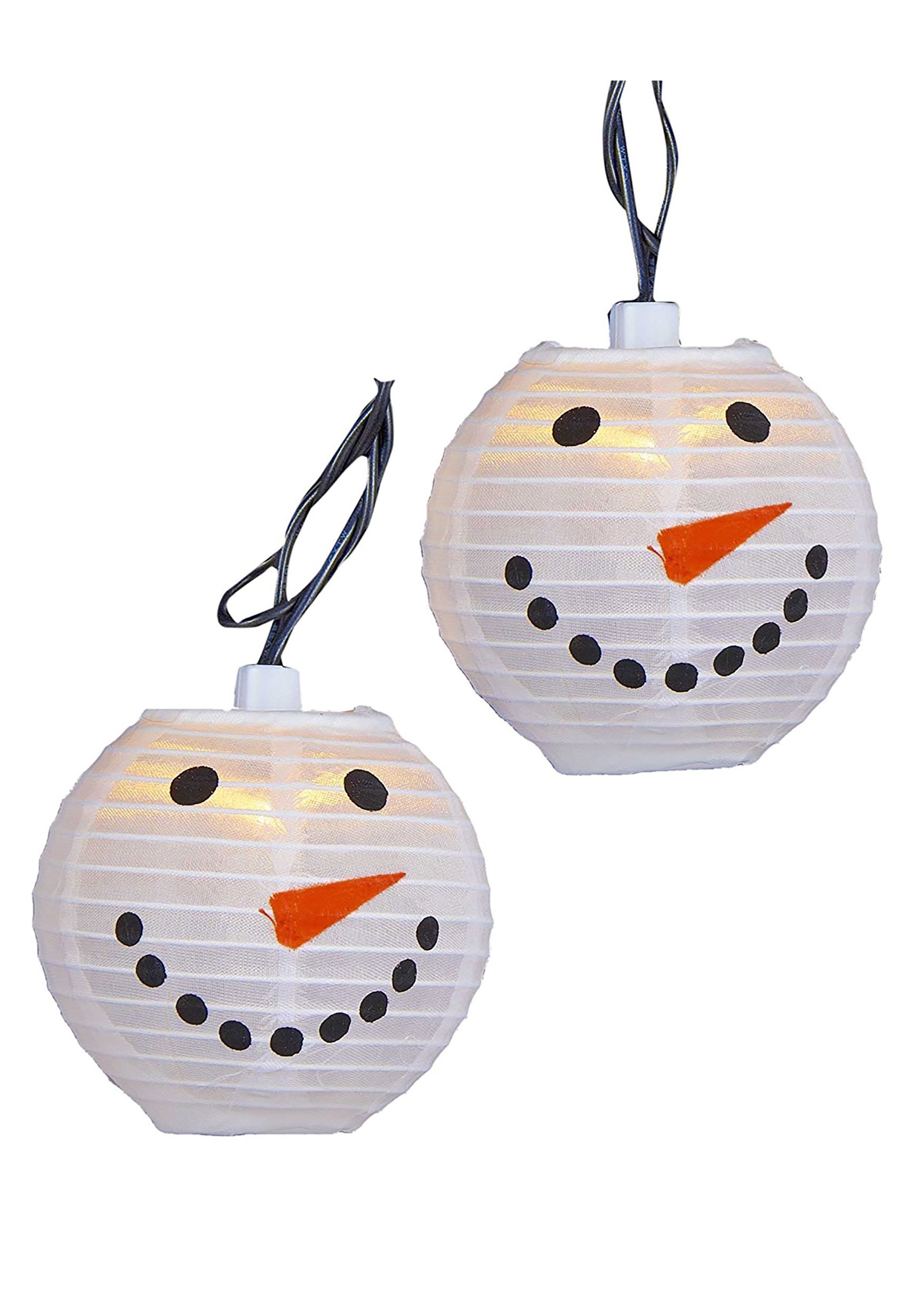 Snowman Head Lantern Christmas Light Set