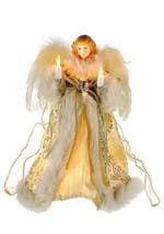 10" Ivory Gold Angel Treetoper Alt 1