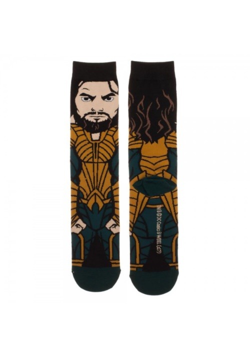 Aquaman DC Comics Justice League 360 Character Crew Socks