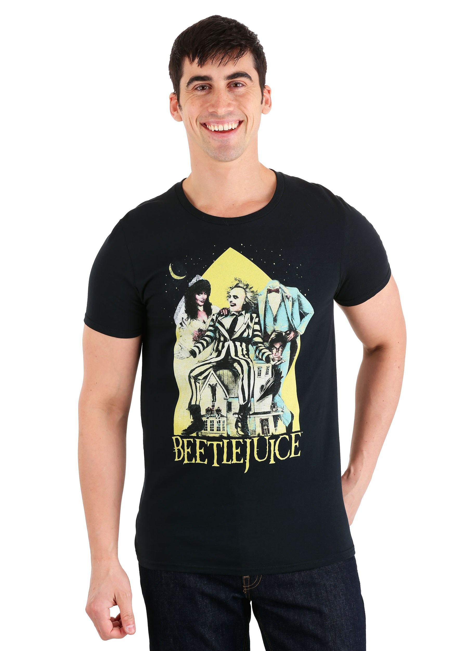 Beetlejuice Men's Black Tee