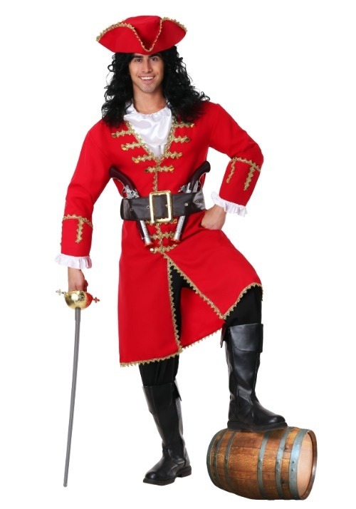 Captain Blackheart Pirate Mens Costume