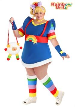 Women's Plus Size Rainbow Brite Costume