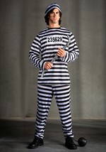 Adult Striped Prisoner Costume Alt 3