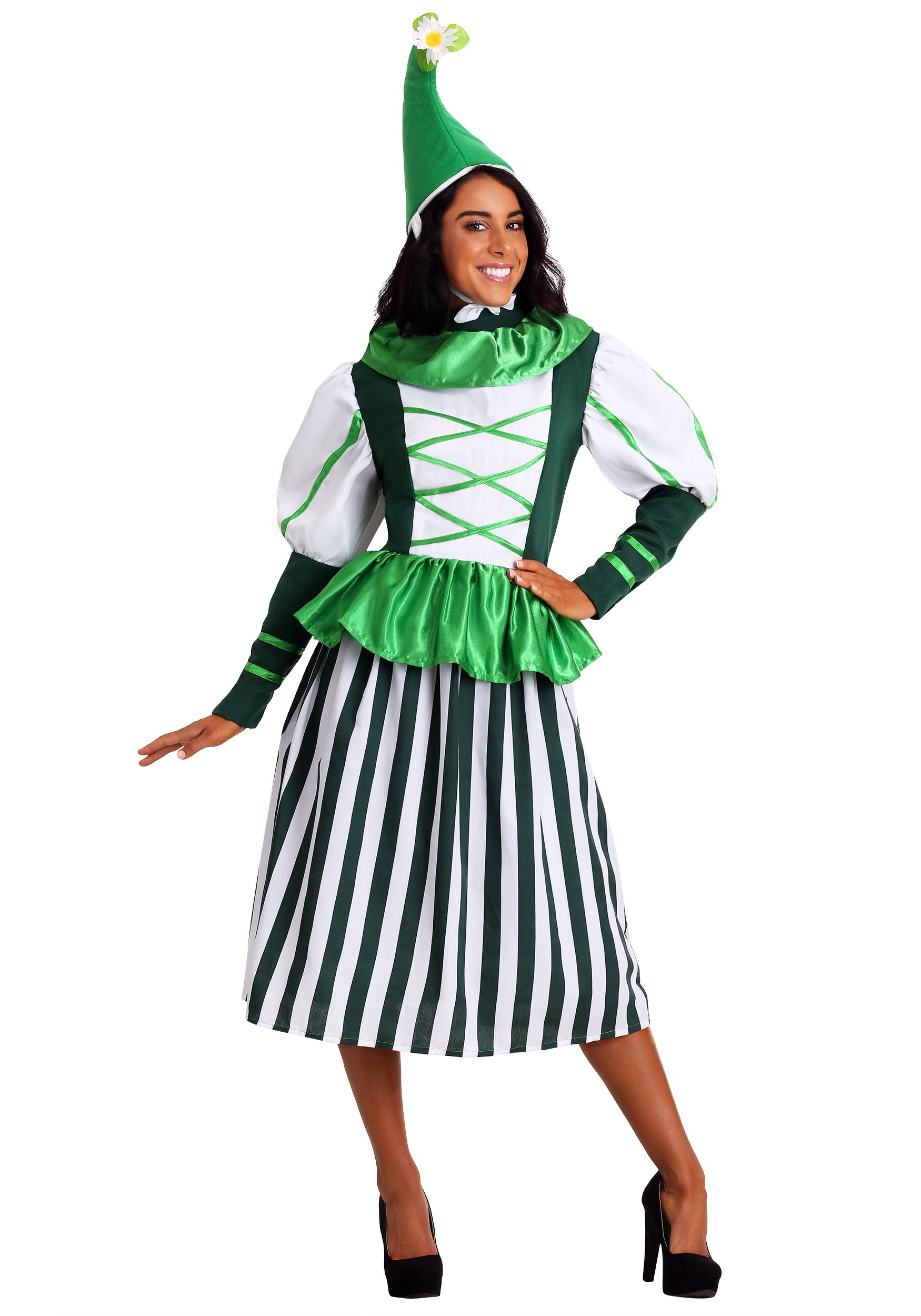 Photos - Fancy Dress Deluxe FUN Costumes Woman's  Munchkin  Costume Green/Black/White FUN2037AD 