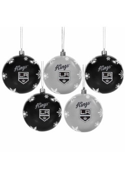 Los Angeles Kings 5 Pack Shatterproof Ball Ornament Set