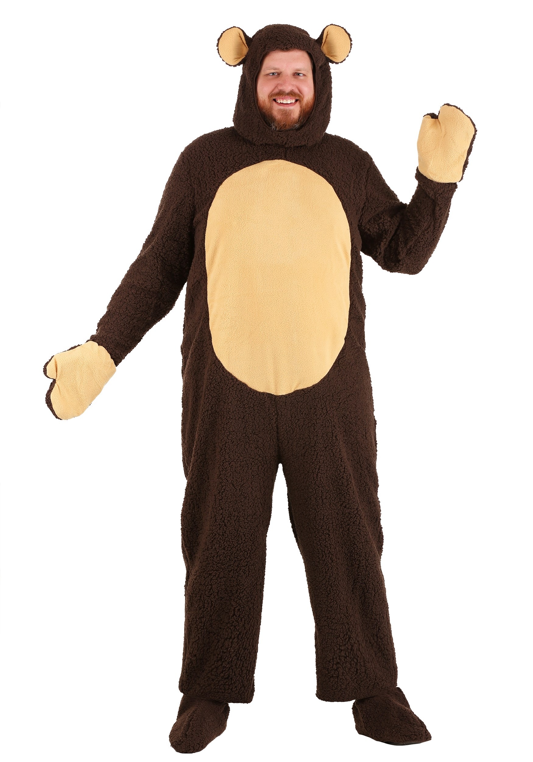 Photos - Fancy Dress BEAR FUN Costumes Storybook   Costume for Adults Brown/Beige 