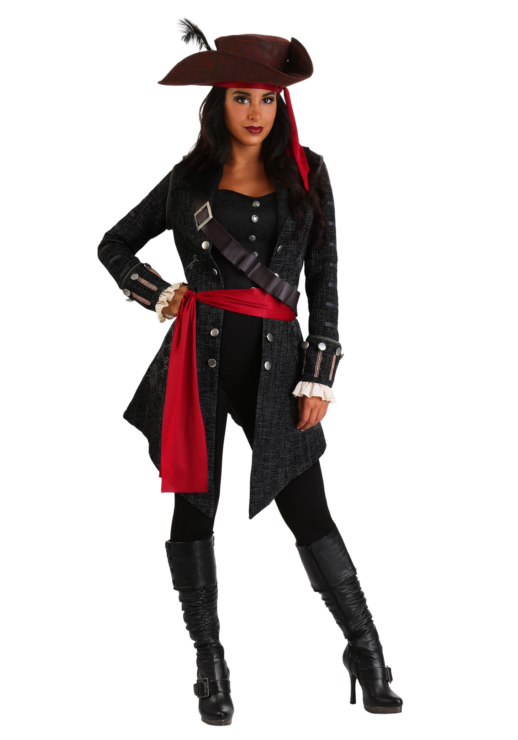 Women's Plus Size Fearless Pirate Fancy Dress Costume