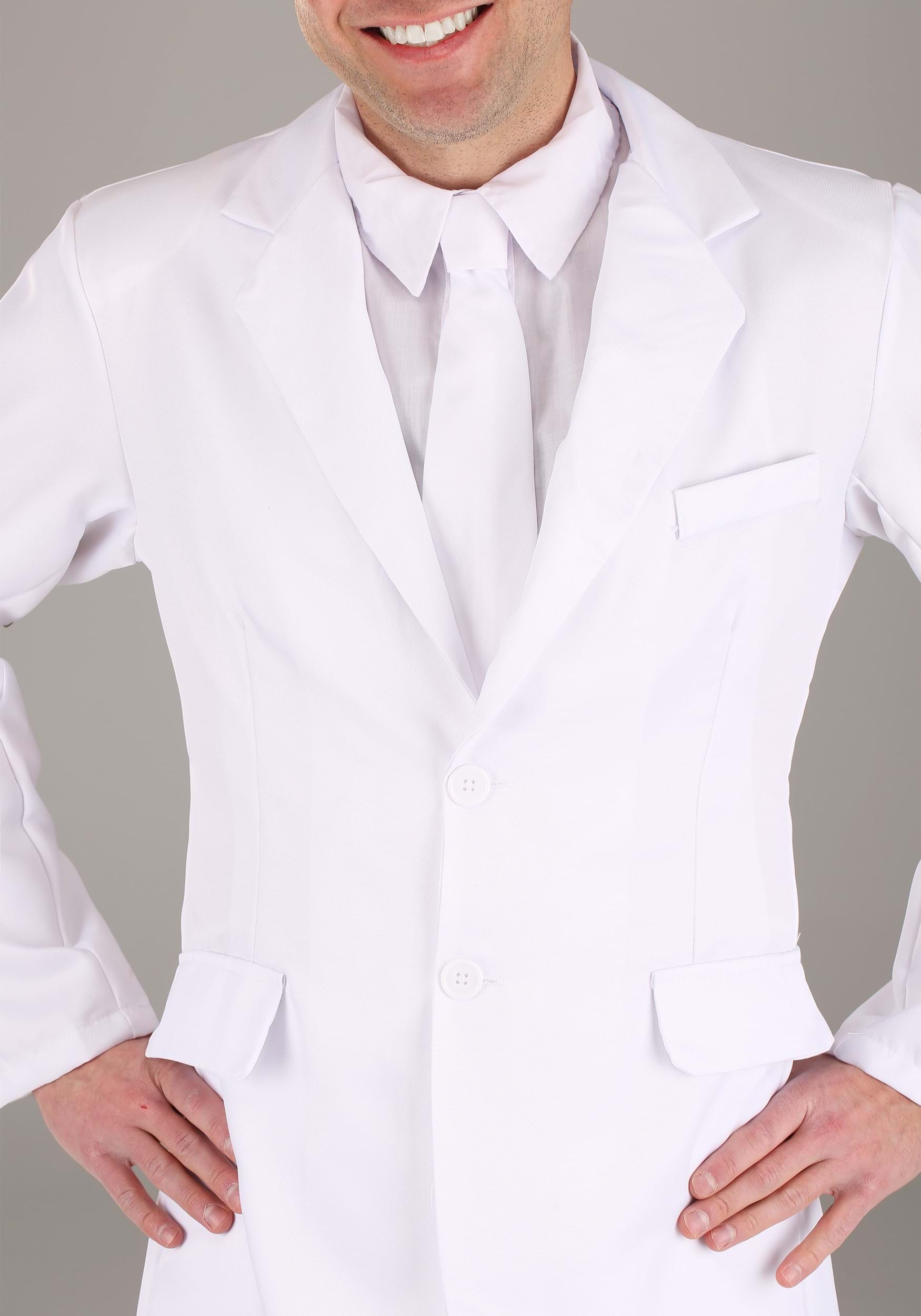 White Fancy Dress Costume Suit For Men , 1920s Mobster Fancy Dress Costume