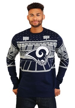 Los Angeles Rams Light Up Bluetooth Ugly Christmas Sweater