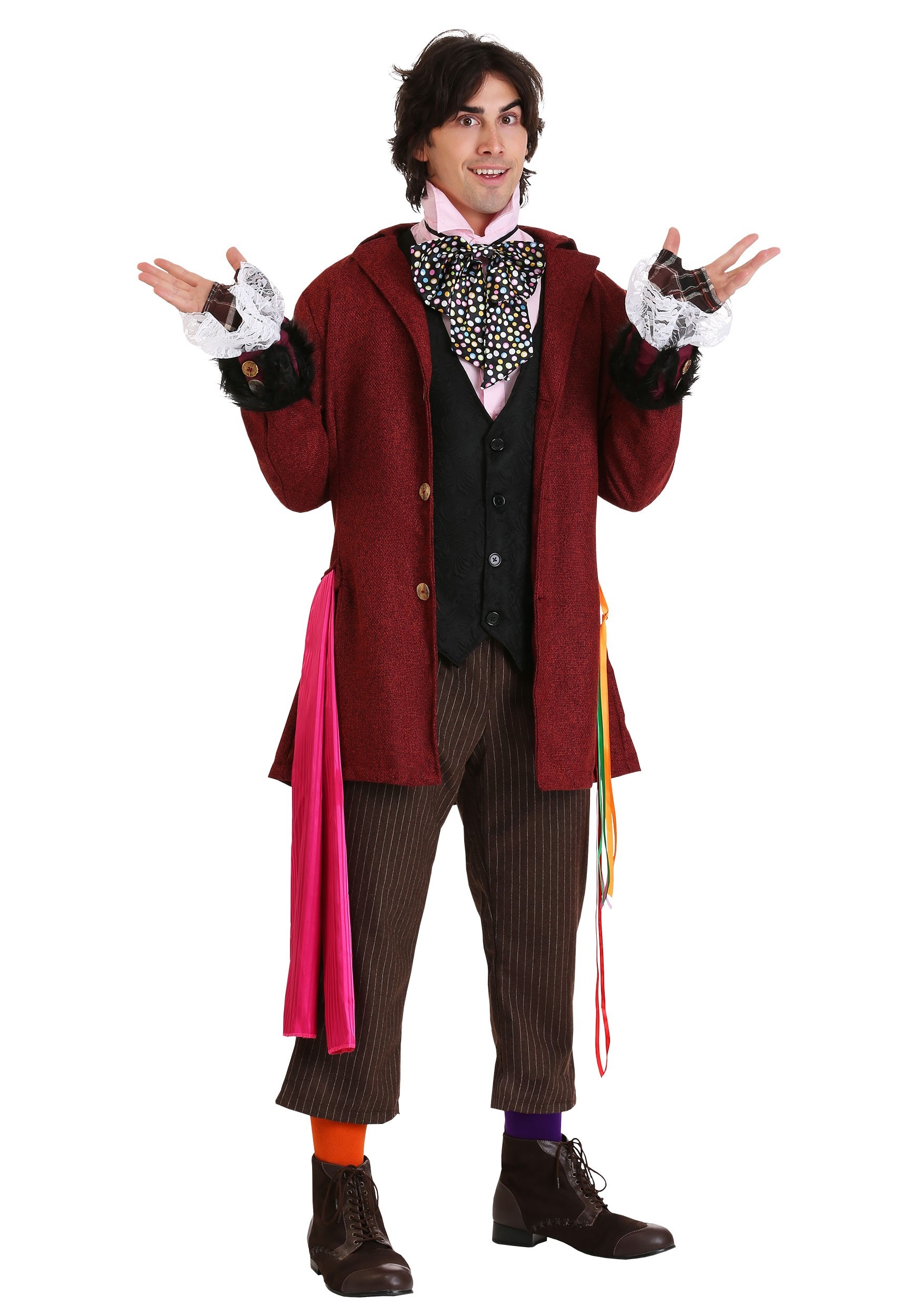 Authentic Mad Hatter Fancy Dress Costume for Men | Movie Character Fancy Dress Costume