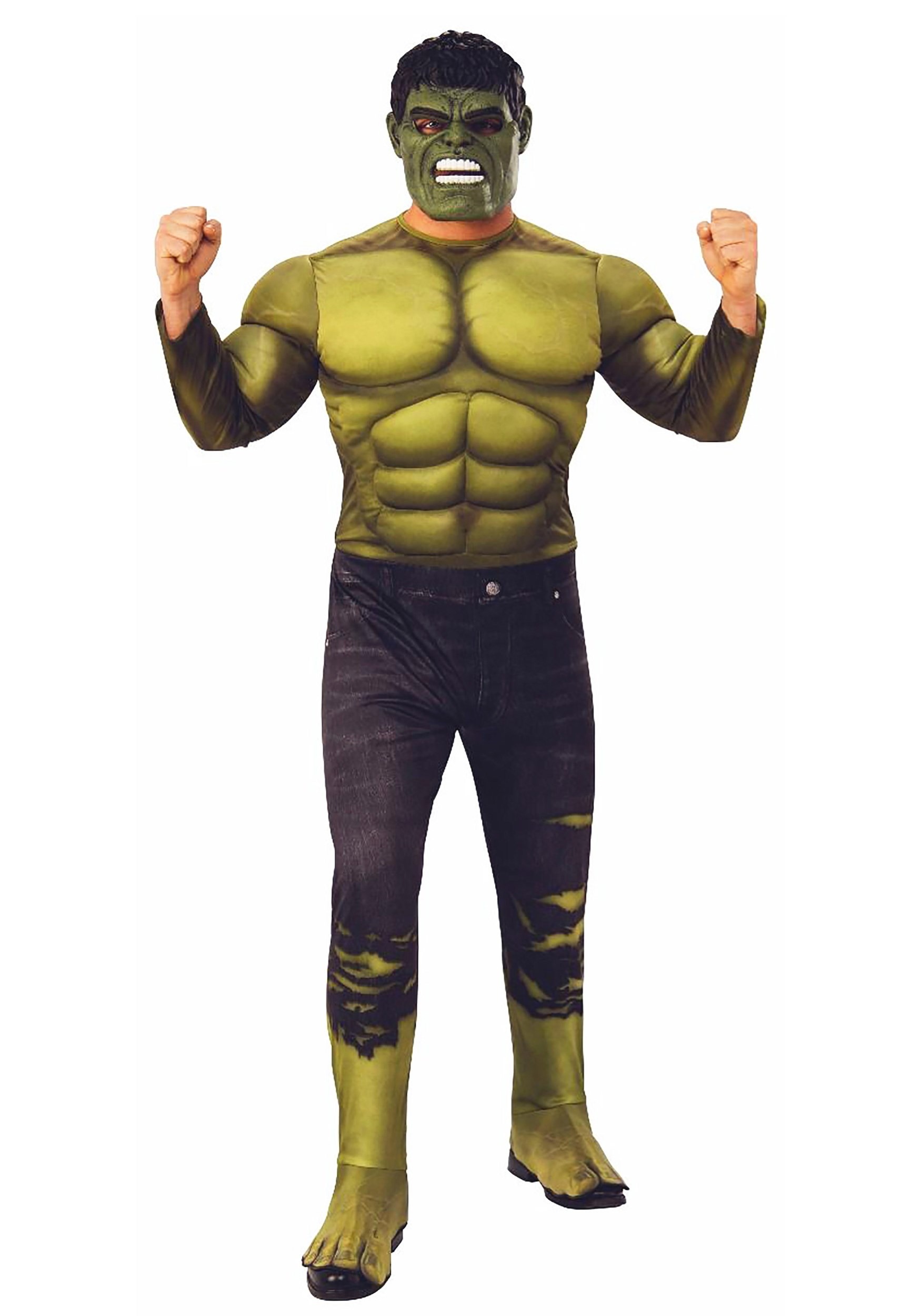 Adult Hulk Deluxe Fancy Dress Costume