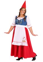 Plus Size Womens Garden Gnome Costume