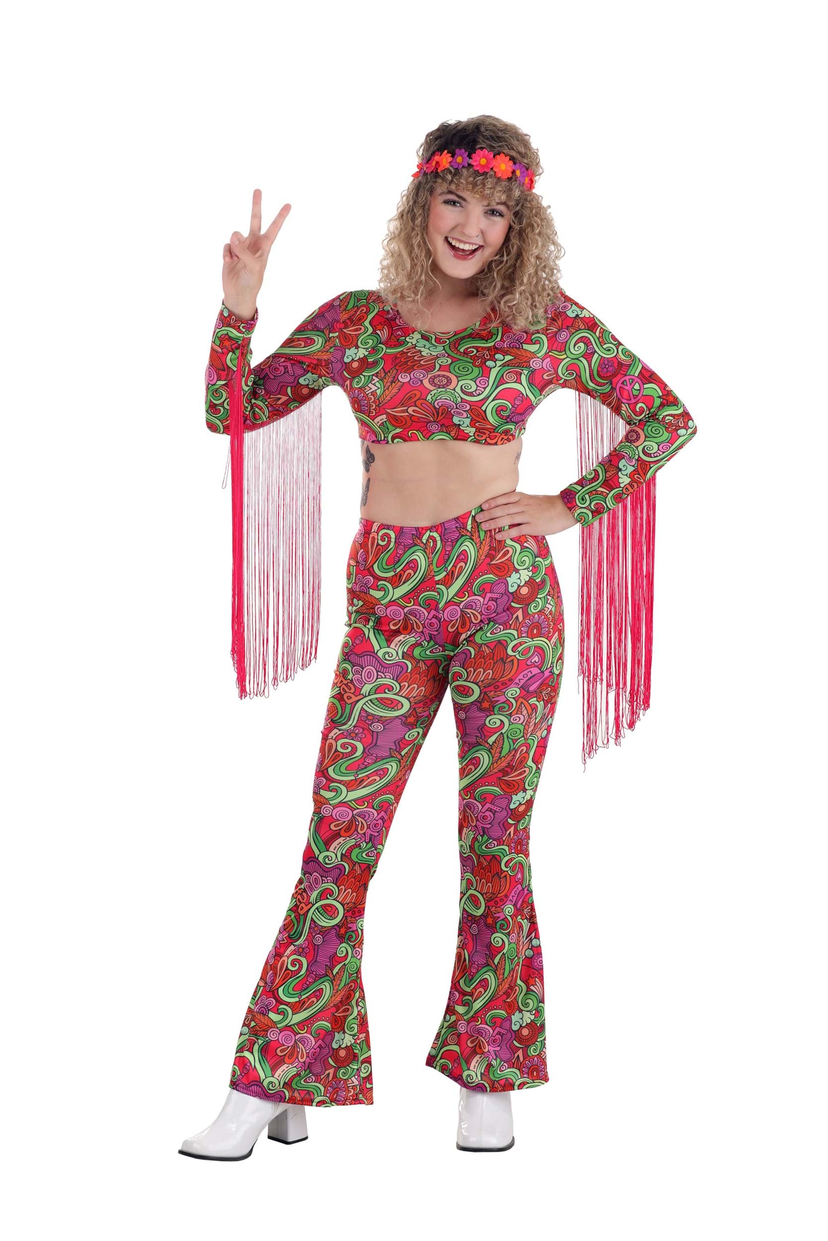 World Peace Hippie Women's Fancy Dress Costume