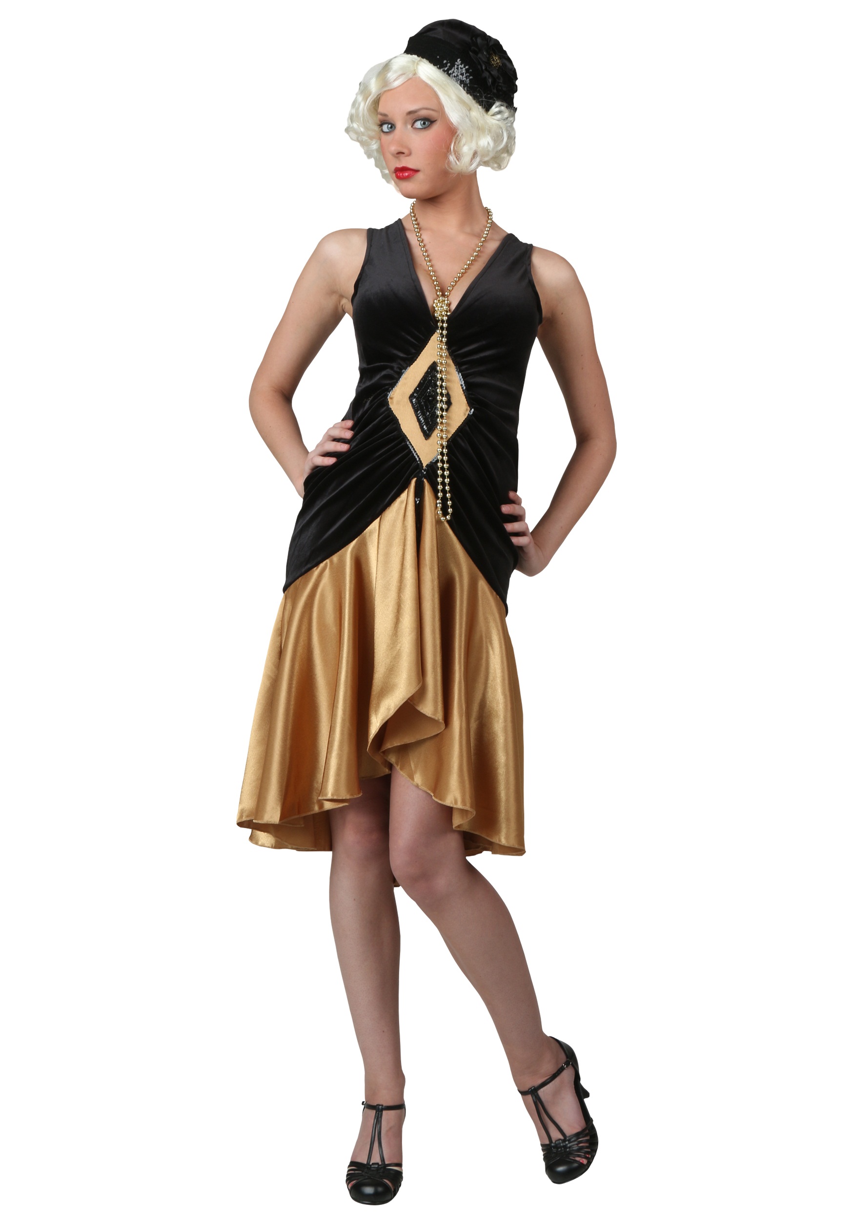 Roaring 20's Flapper Plus Size Fancy Dress Costume For Women , Exclusive