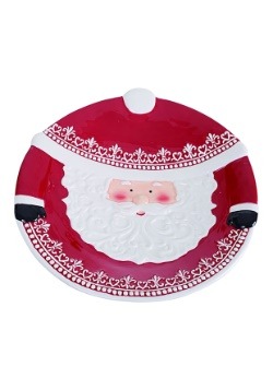 Ceramic Nordic Pattern Santa Platter