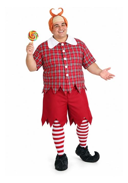 Plus Size Red Munchkin Costume for Adults upd
