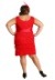 Women's Red Plus Size Flapper Dress