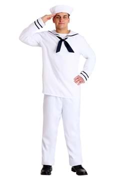 White Plus Size Sailor Costume