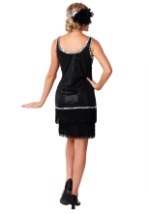 Black Sequin & Fringe Plus Size Flapper Dress