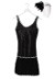 Black Sequin & Fringe Plus Size Flapper Dress