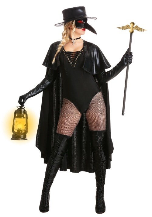 Women's Eerie Plague Doctor Costume