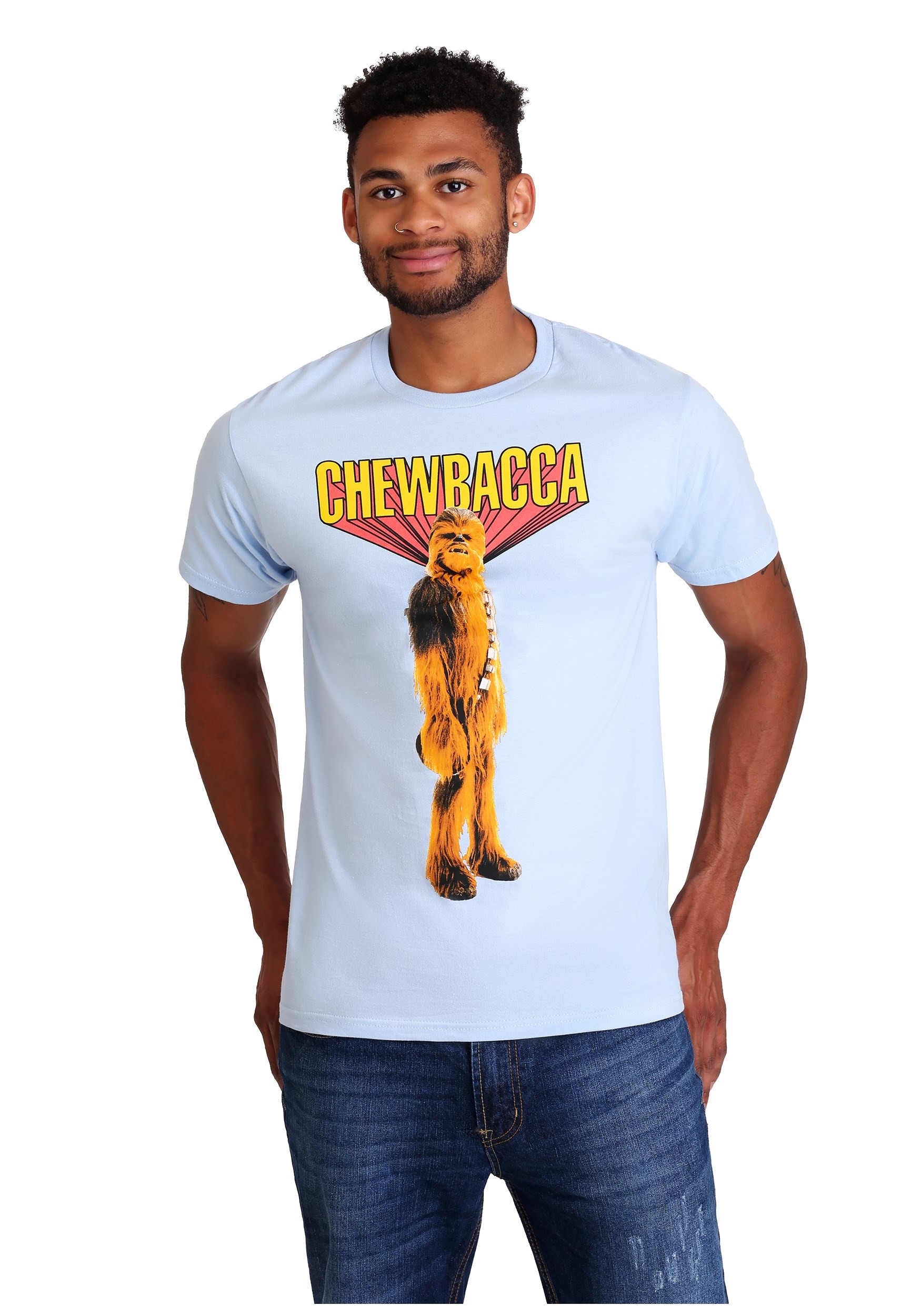 The Chewbacca! Mens Light Blue T-Shirt