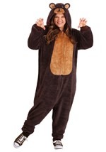 Plus Size Brown Bear Onesie Alt 2