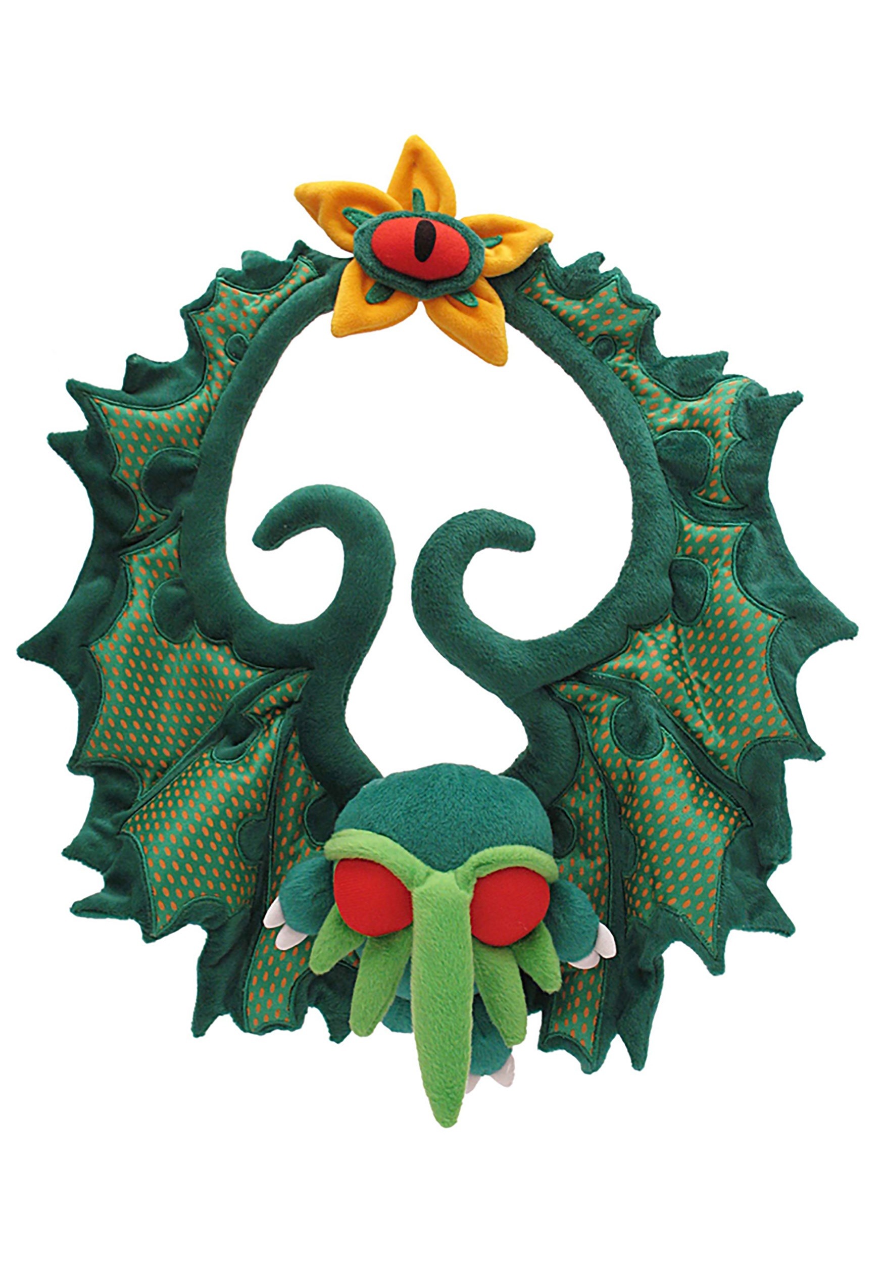 Cthulhu Plush Christmas Wreath