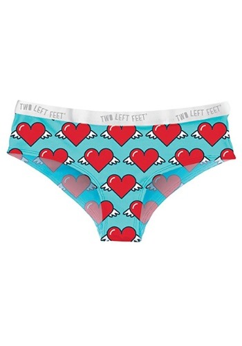 Two Left Feet Love is in the Air Hearts Print Women's Hipste