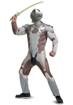 Overwatch Adult Genji Muscle Costume