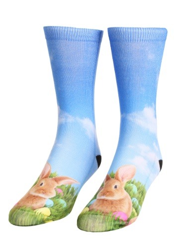 Easter Bunny Adult Crew Socks